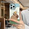 Phone Case: 2D Flat Suitable for iPhone 18 17 16 15 14 13 Pro Film Protective Case, Couple Style, Capybara and Little Bird, Christmas and Halloween Gi