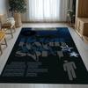 Alfombra de Área Antideslizante de Moda Billie Eilish Cantante Sala de Estar Alfombra Suave para Dormitorio Sala de Juegos para Niños Sofá, Felpudo Decoración del Hogar Regalo