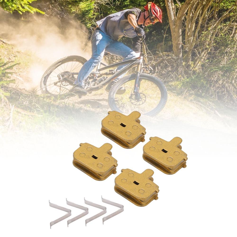 4 Sets Ketone-Based All Metal Bicycle Disc Brake Pads Electric Scooter Brake Pads Bike Accessories