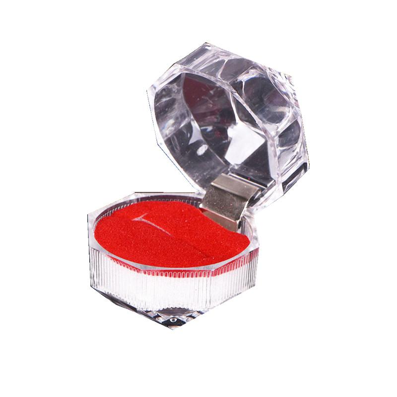 New Portable 3D Red Rose Jewelry Box Wedding Ring Gift Case Earrings Storage Display Holder Boxes For Earring Rings 1 Pc