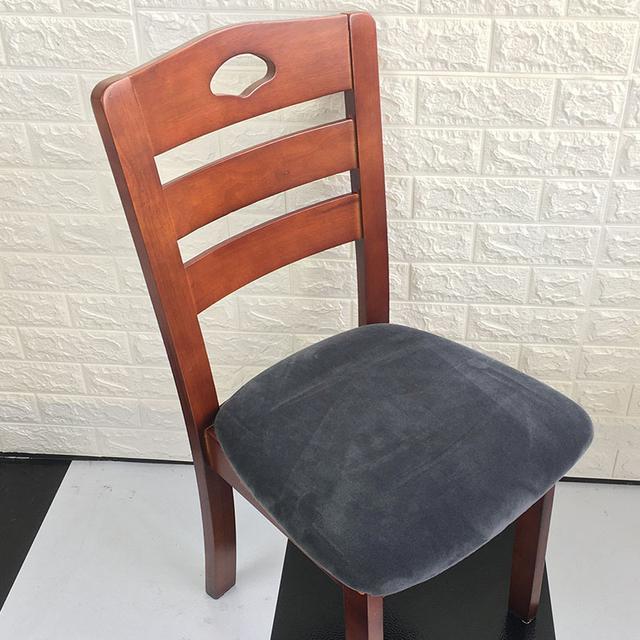 1 Piece For Sale Removable Dining Chair Seat Cover Velvet Stretch Chair Seat Cushion Slipcover For Dining Room Kitchen Chairs