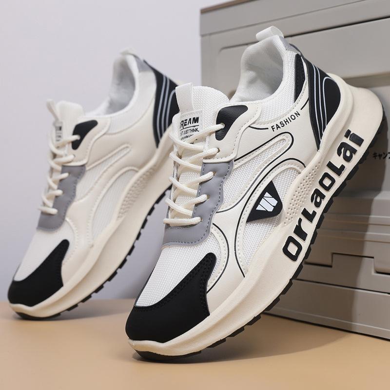 New Spring Sports Shoes Breathable Deodorant Shoes Men's Soft-soled Casual Trendy Shoes Trendy Versatile Running Shoes