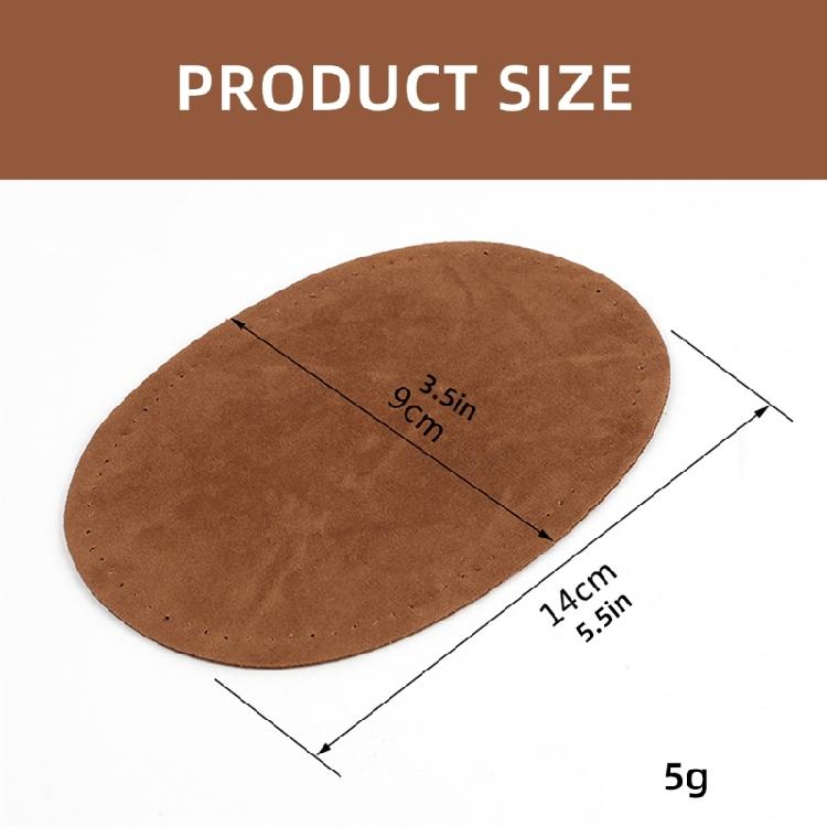 1 Pair Sew-On Repair Patches PU Leather Elbow Knee Patches Clothing Accessories for Jeans Trousers