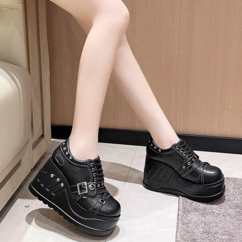 Womens Platform Shoes Fashion Punk Style Gothic Shoe Wedge Mary Jane Shoe Designer Lolita Shoes Platform Cosplay Shoes for Women