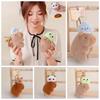 Key Ring Pulling Rope Capybara Dolls Soft Cartoon Capybara Keychain Plush Animal Pendant  Girls
