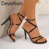 Fine Heel Large Size High-heeled Shoes - New Style Open-toe Sandals for Women Devotion