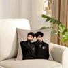 cpXiao Zhanwang Yibo cp Cushion Cover Reversible Plush Pillow Cover Soft Fluffy Home Decor for Sofa Bedroom