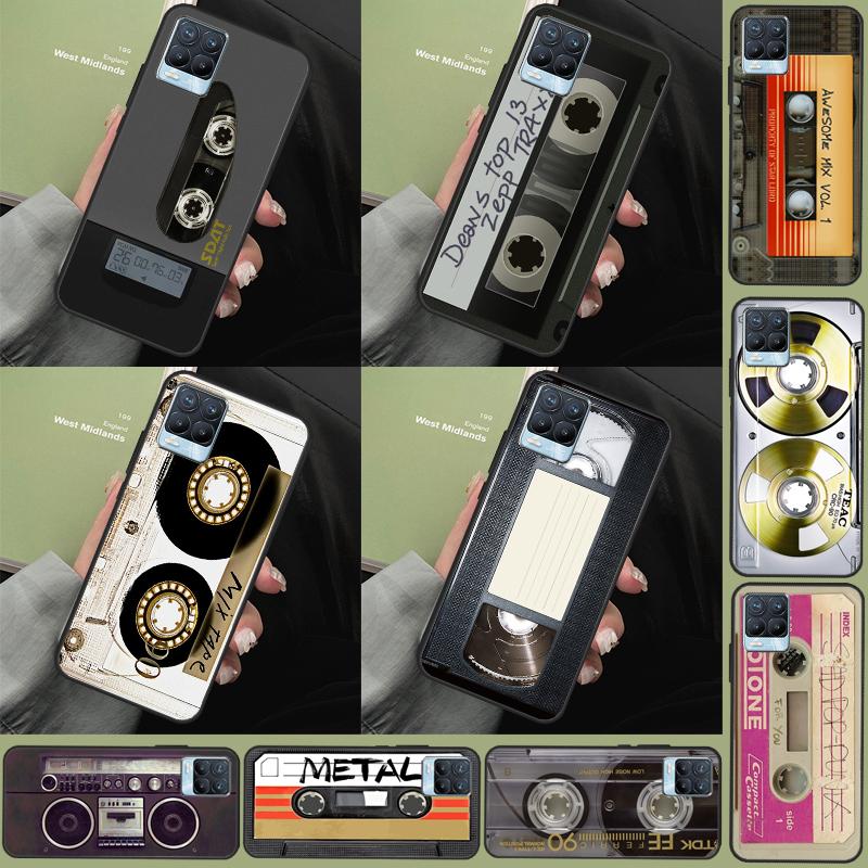 Retro Cassette Tape For Realme 14 12 10 11 13 Pro Plus GT 6 6T 5 GT7 Pro C61 C55 C51 C21Y C25S C67 C75 C53 Case