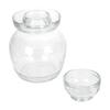 Einmachglas Haushalts-Einmachglas zur Aufbewahrung 2 Stück Transparentes Glas Küche