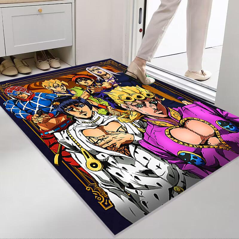 Vibrant Manga Artistry carpet floor mats Home Decor Bathroom mat Office chair cushion Art