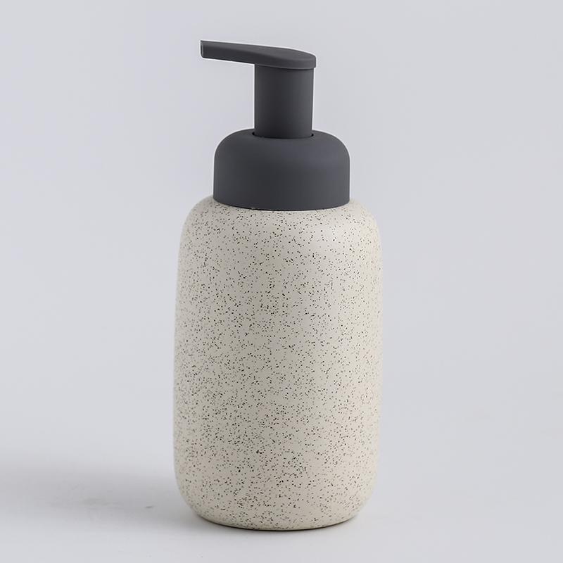 Ceramic Foam Soap Dispenser Bottle Kitchen Hand Sanitizer Bottle Shampoo Body Wash Lotion Bottle Customizable Logo for Hotels