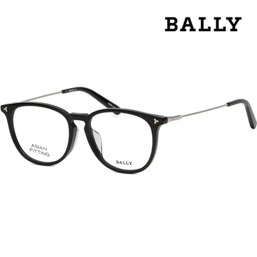 [Bally] Eyeglass Frames BY5048D 001 Black Horn-rimmed