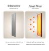 Arc Thickened Bathroom Smart Mirror Cabinet with Makeup Storage and Wall-Mounted Multi-Function Socket