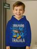 Jongens Tralalero Tralala Pullover Hoodies Herfst Buiten Lange Mouwen Dunne Hooded Sweatshirt Italiaanse Brainrot Perfect Cadeau voor Kinderen