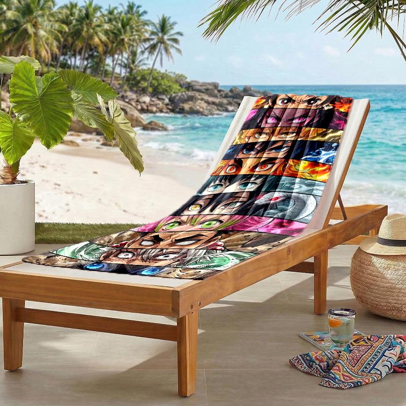 Demon Slayer Fashion Beach Towel: Ideal for Summer Adventures Soft, absorbent and quick drying suitable for swimming and bathing