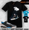 Tee Shirt Matching AJ 3 OG Rare Air 2025 To Match Sneaker Cartoon Hand T-Shirt