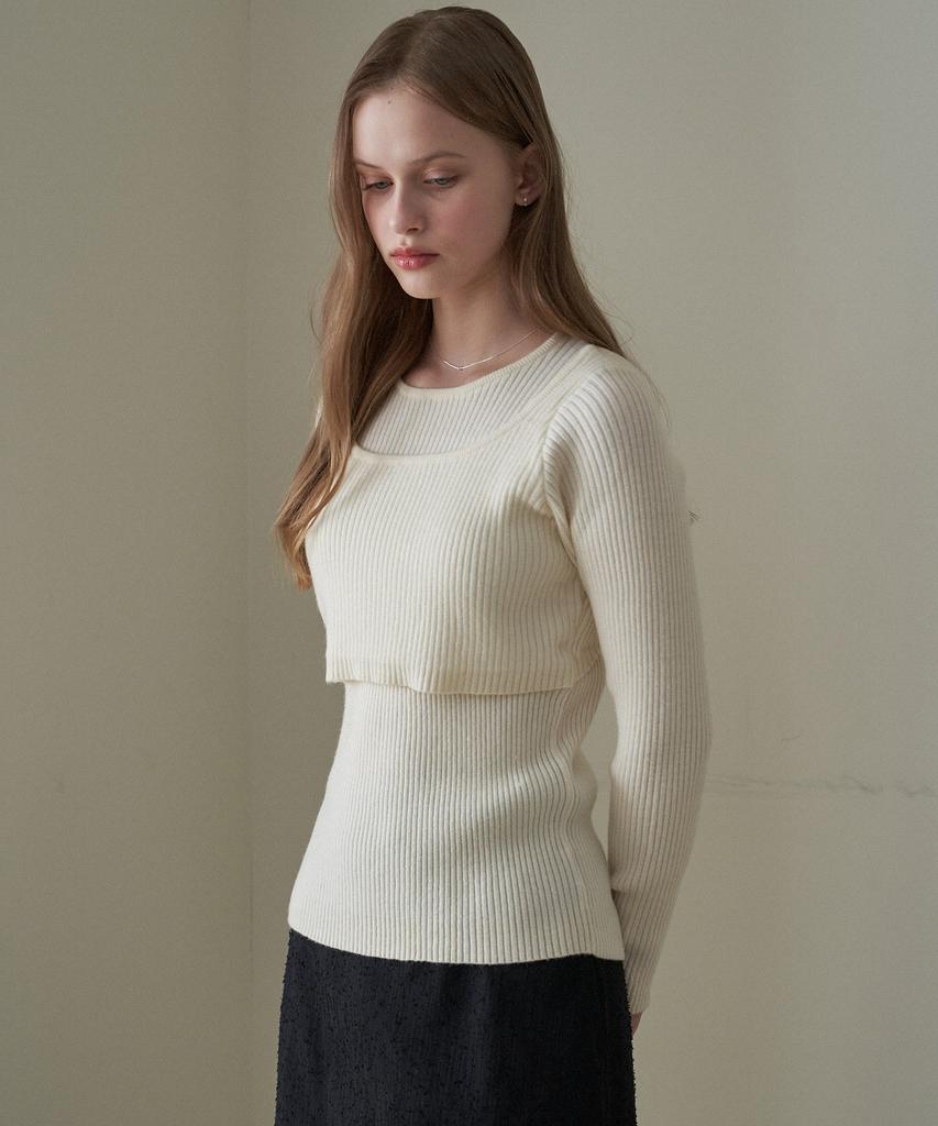 Peullobeu Layered Ballet Knit_Iv
