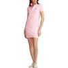 Polo Ralph Lauren Solid Color Polo Collar Fitted Short Sleeve Dress Women dresses Pink 4420015010007-059