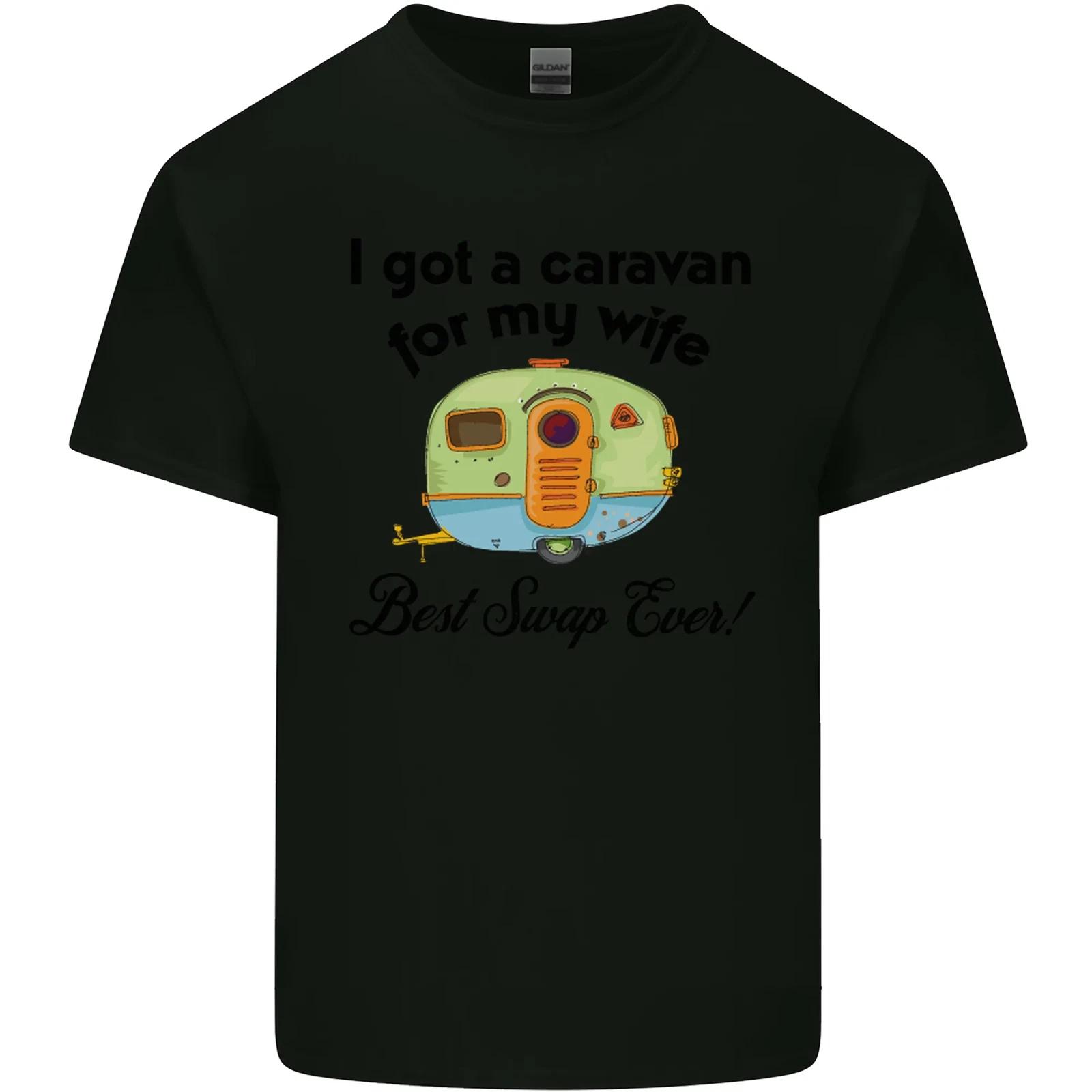 A Caravan for My Wife Caravanning Funny Kids T-Shirt Childrens L