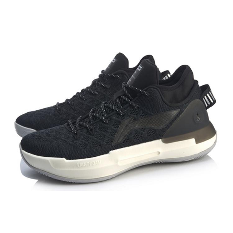 New LINING YuShuai 13 Basketball Shoes Men Low-Top Black/White ABAP095-2