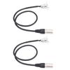 2 Pcs 3Pin XLR Female To 3Pin Male Panel Mount Adapter Mic Feed Thru Converter  for Floor Box