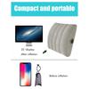 PVC Flocking Inflatable Lumbar Support Pillow Lightweight Adjustable Chair Back Pillow  Travel Use