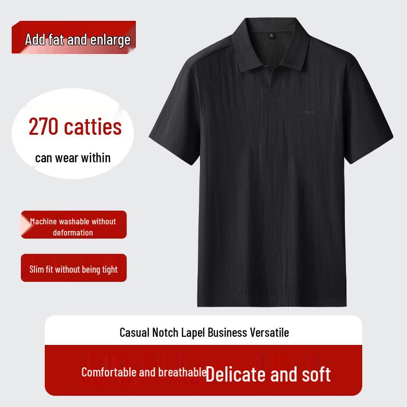 Men s Plus Size Breathable Soft Cooling Polo Shirt 5XL