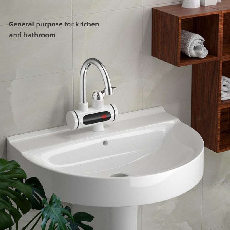3000W High Power Electric Faucet Household Kitchen Instant Hot Water Heater Intelligent Digital Display Dual Use Faucet
