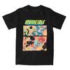 Rare Summer Invincible Tee Cartoon Series Cotton Invincible Graphic Printing High-end Luxury Unisex Style Both of Men and Women