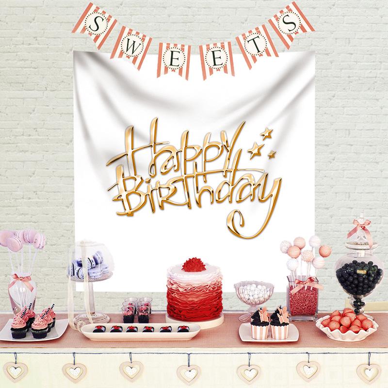 Kids' Birthday Backdrop Curtain - Party Poster Photo Props for a Festive Atmosphere