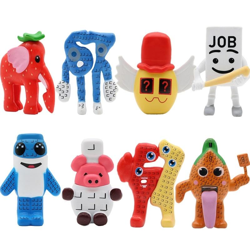 

Q-Version 6/8pcs Steal A Brainrot Figure Toys No. 9 House No.67 Strawberry Model Figure Hot Gaming Decorated Toys Lovers Gifts