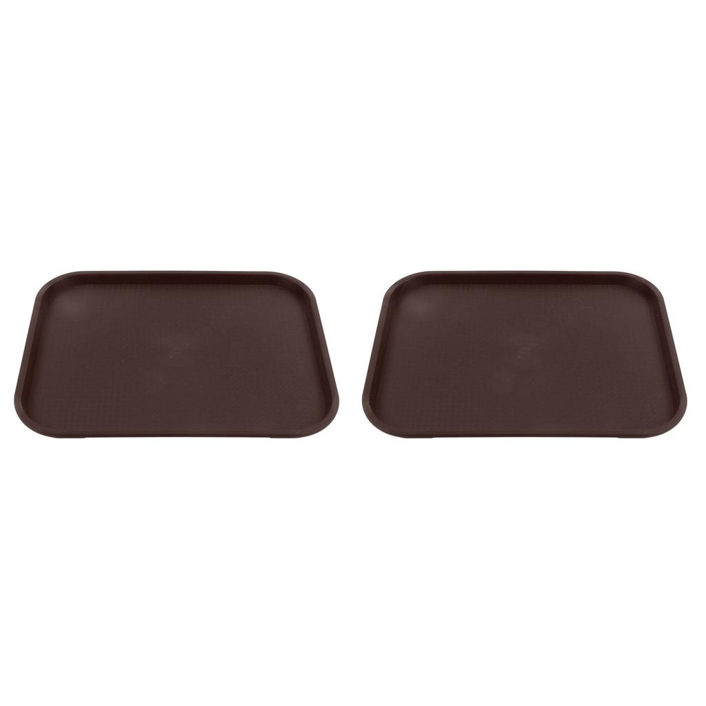 Food Service Tray Fast Food Tray Wide Applications Anti Slip Surfaces Rectangular for Restaurants for Dessert Shops for Cafes