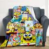 Spongebob Flannel Blanket Throw Blanket Soft Warm Sofa Bed Camping Home Decor Unique Christmas Gift C9261972
