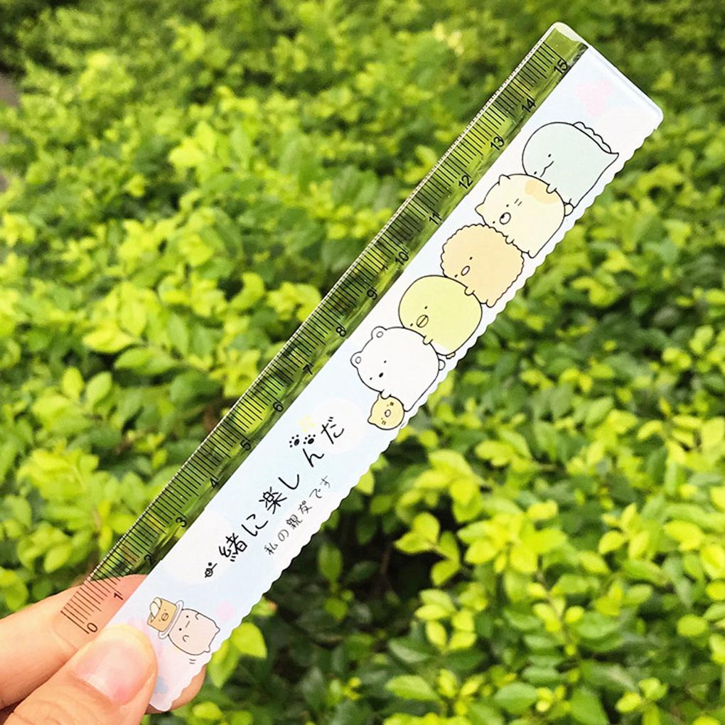 4 Pieces/Set Drawing Ruler DIY Crafts Straight Protractor Drafting Tool Stationery with Scale Rulers Supply Office