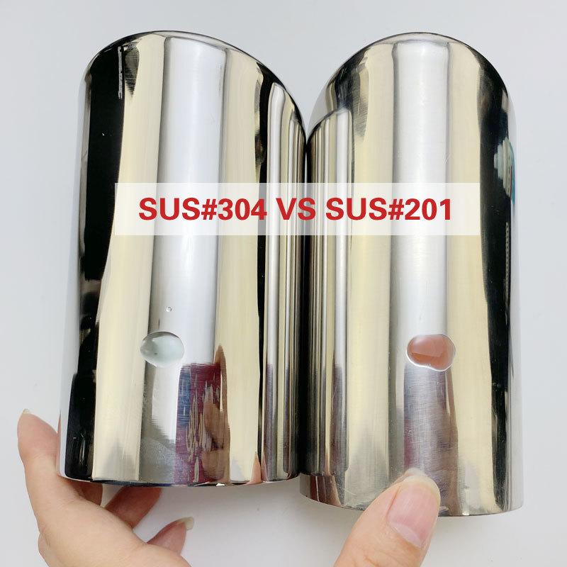 For Volkswagen Beetle VW 2012-2018 Car Exhaust Tip Muffler End Pipe Stainless Steel Tailpipe Cover Auto Parts Modificaton