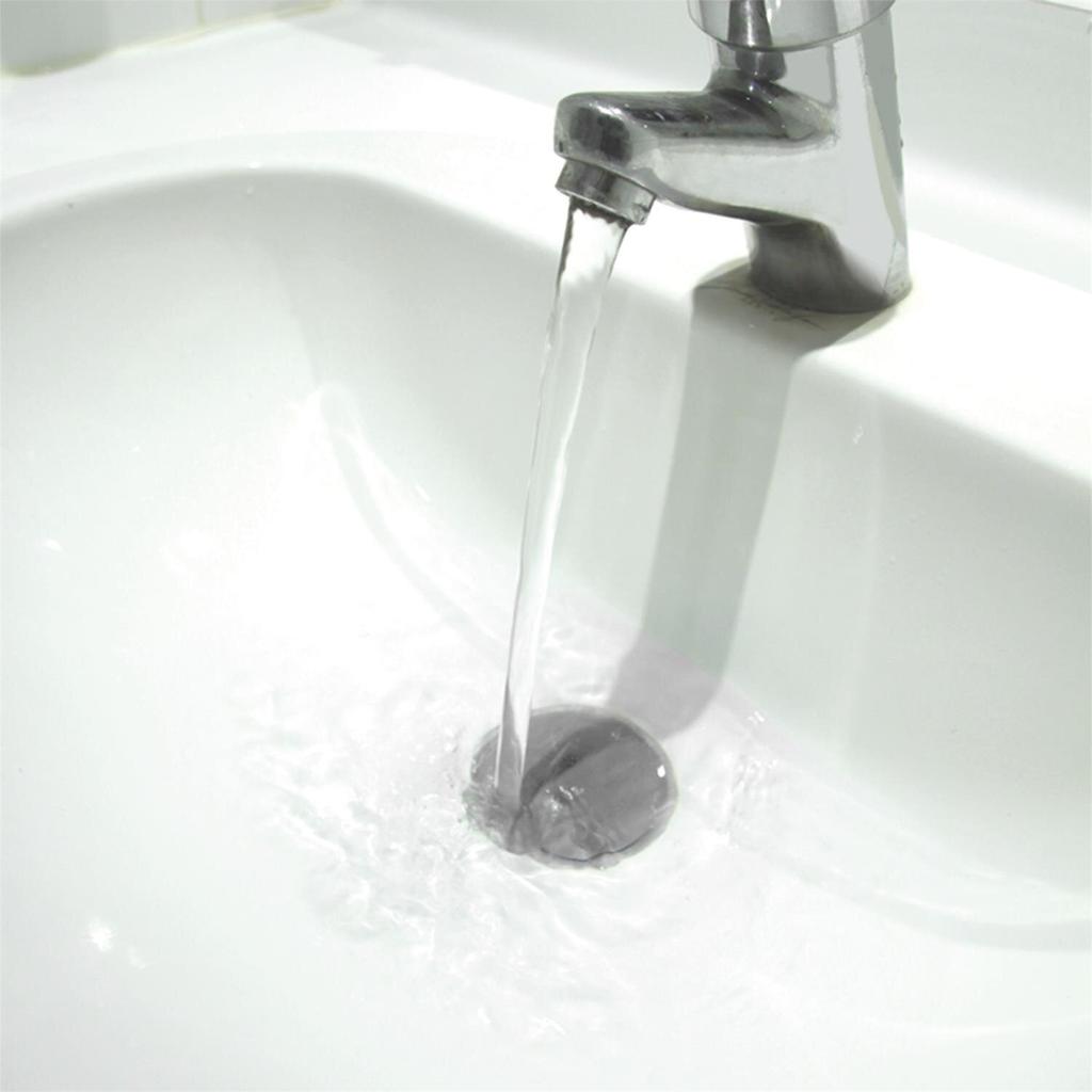 Silicone Sink Plug Black Universal 6 Cm
