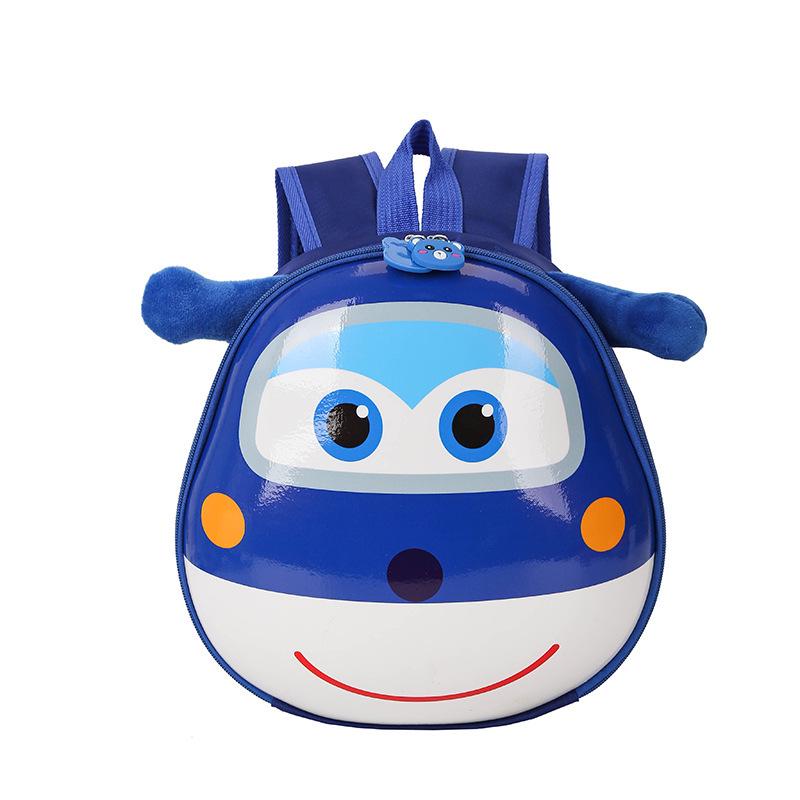 Super Wings Cartoon Animal Backpack for Kids - Cute Kindergarten Double Shoulder Bag for Boys & Girls
