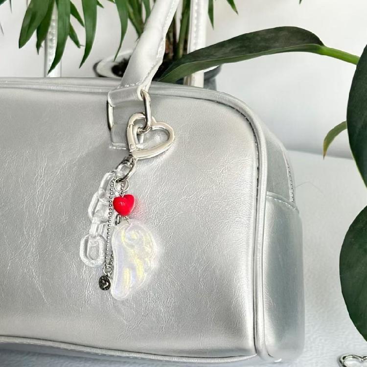 Handcrafted Beads Keychain Ornament Wing Charm Multicolor Hanging Decoration Pendant For Women Men