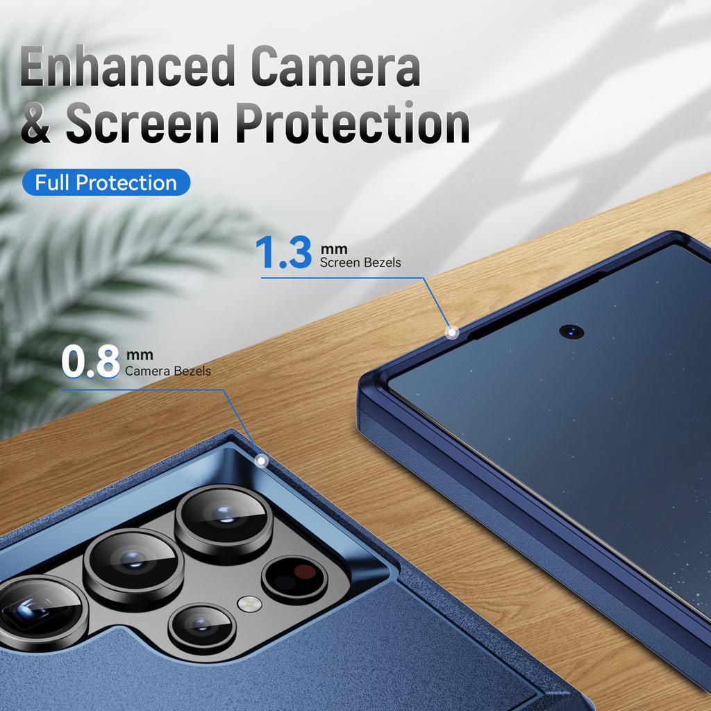 PC Silicone 2 In 1 Hard Cover Case for Samsung Galaxy S24 Ultra S23 FE S22 S21 S20 Plus S 23 24 22 Mobile Phone Accessories Bag