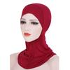 Damen Mercerisierter Muslimischer Turbanhut Innen Hijab Kappe Islamische Haube Abdeckung Schal