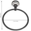 Black Towel Ring Brass Towel Rack Durable Towel Holder  Space Saving