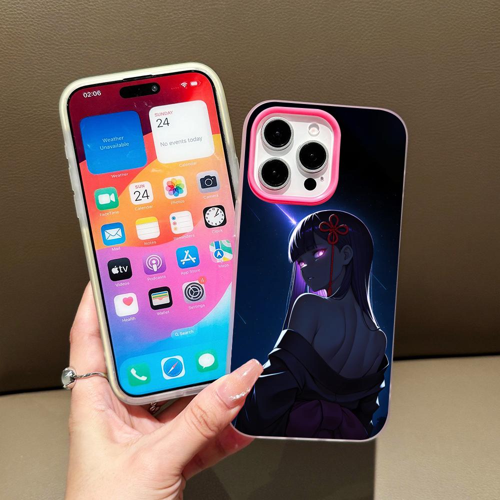 Mato seihei Ren Yamashiro Jelly Double layer Rose Red Mobile Phone Case for iPhone 17 16 15 14 13 12 11 Air Pro Max Plus