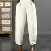 Ultra-lightweight Down Pants Women's High-end Loose Outer Wear Winter Thickened High-waist Straight Cotton Pants