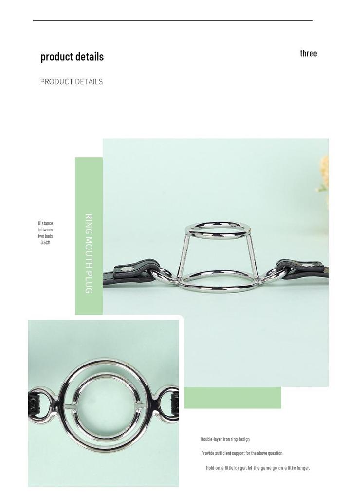 SM Instruments Kinky Training Mouth Plug for Couples - Forced Opening Alternative Adult Product