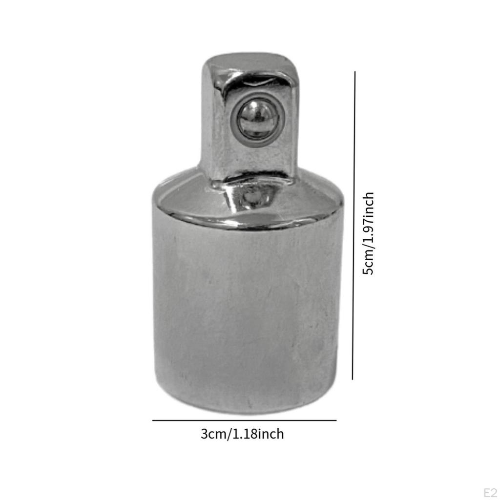 Wrench Sockets Adapter Steel Rustproof 1/2" F To 3/8" M Heavy Duty Construction for Garage
