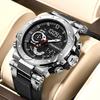 LIGE Top Brand Men Digital Watch Military Watches Fashion Sports Waterproof Dual Display Quartz Wristwatches Relogio Masculino
