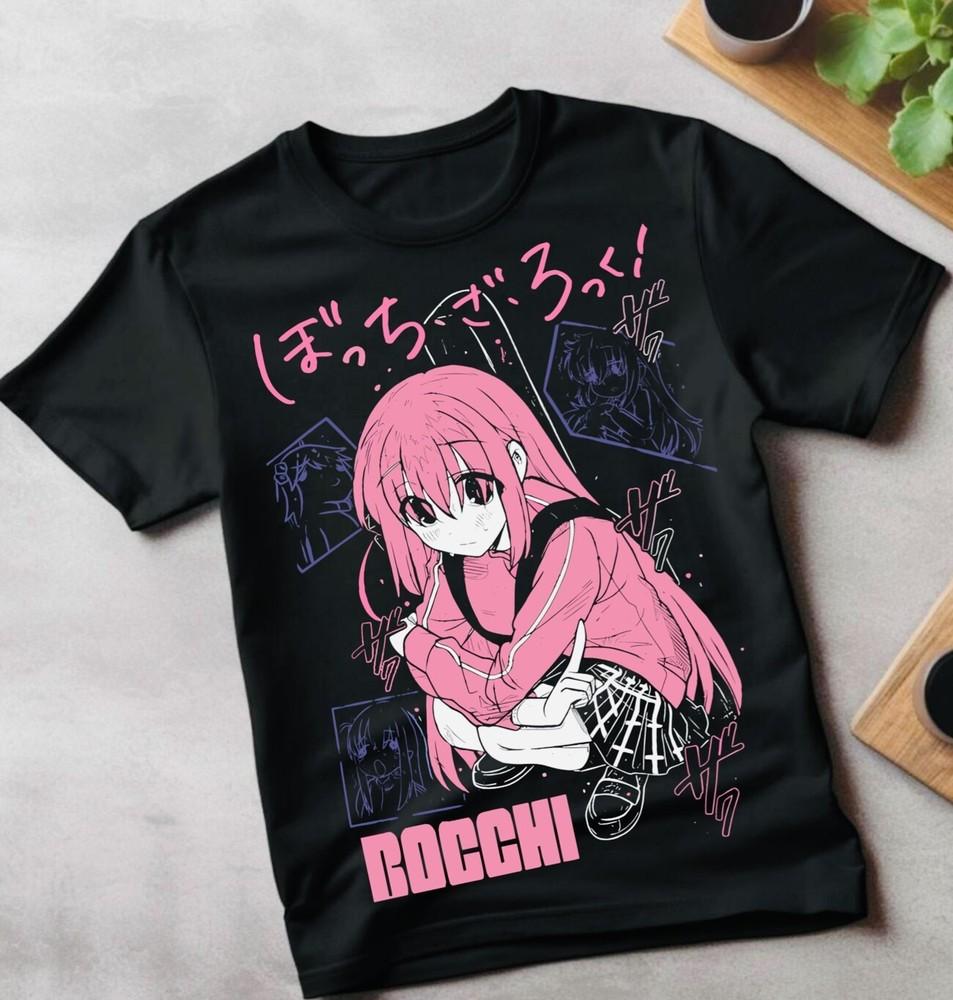 

Hitori Gotou Bocchi the Rock T-shirt Yamada,Nijika Ijichi Anime Girl All Sizes 3XL