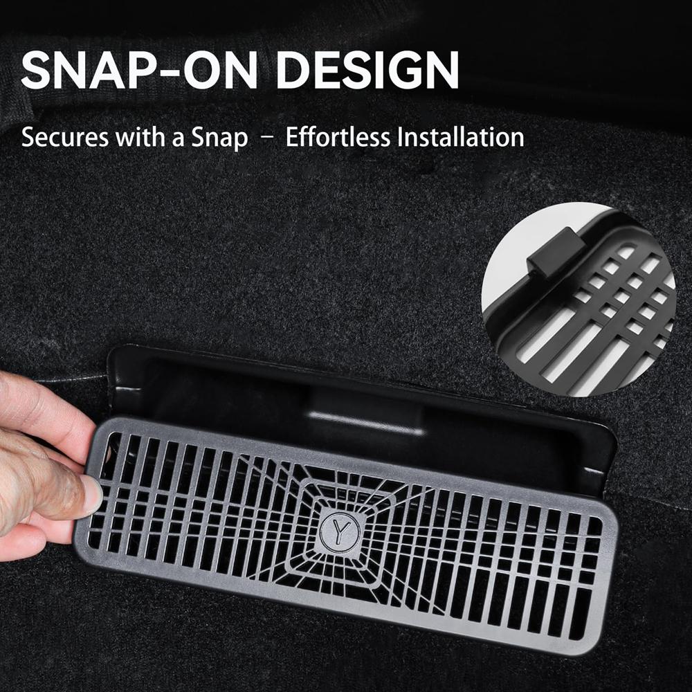 Under Seat Vent Cover for Tesla Model 3 Y Juniper 2026 2026 Air Condition Outlet Protector Rear Seat Air Vent Grill Accessories