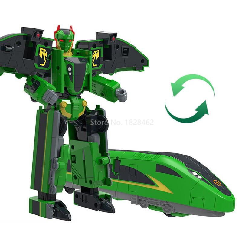 

Класика Китайська високошвидкісна залізниця Суперпоїзд Робот Трансформація Іграшка Деформація Машина Фігурка CHSR Іграшка для дітей Іграшки