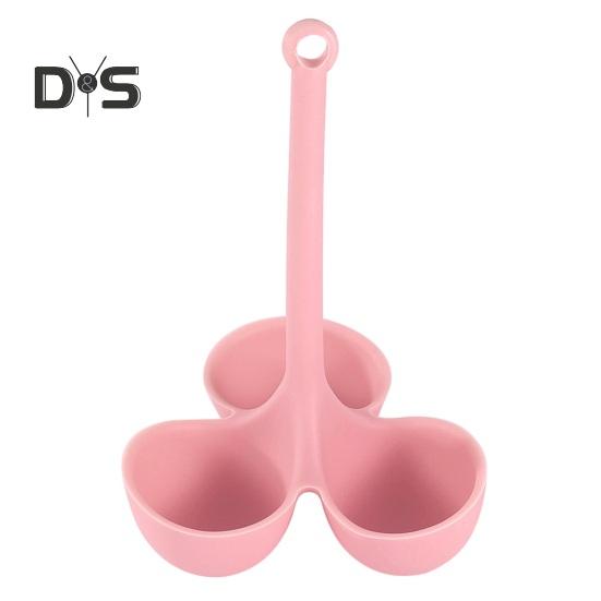 Silikonový napařovač vajíček 3/5 dutin Dlouhá rukojeť Odolný vůči teplu Snadné odvodnění Vařič vajíček Držák na napařovací šálek Kuchyňské potřeby